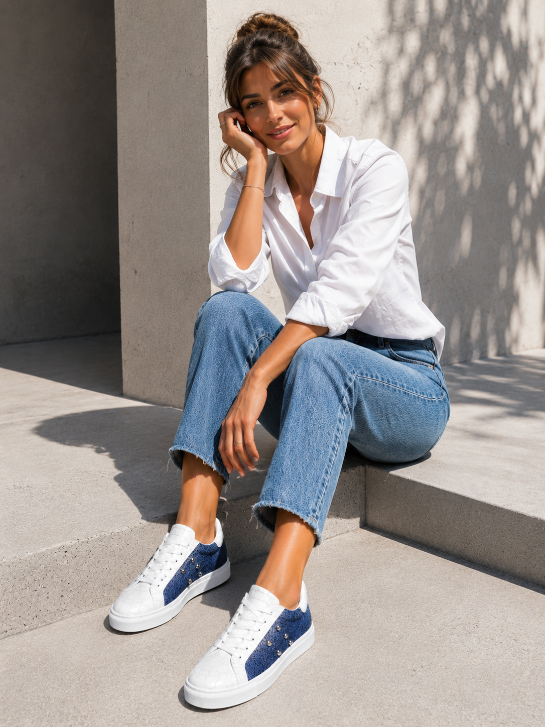 DENIM PEARL Sneaker — GIORDAN.S Collection