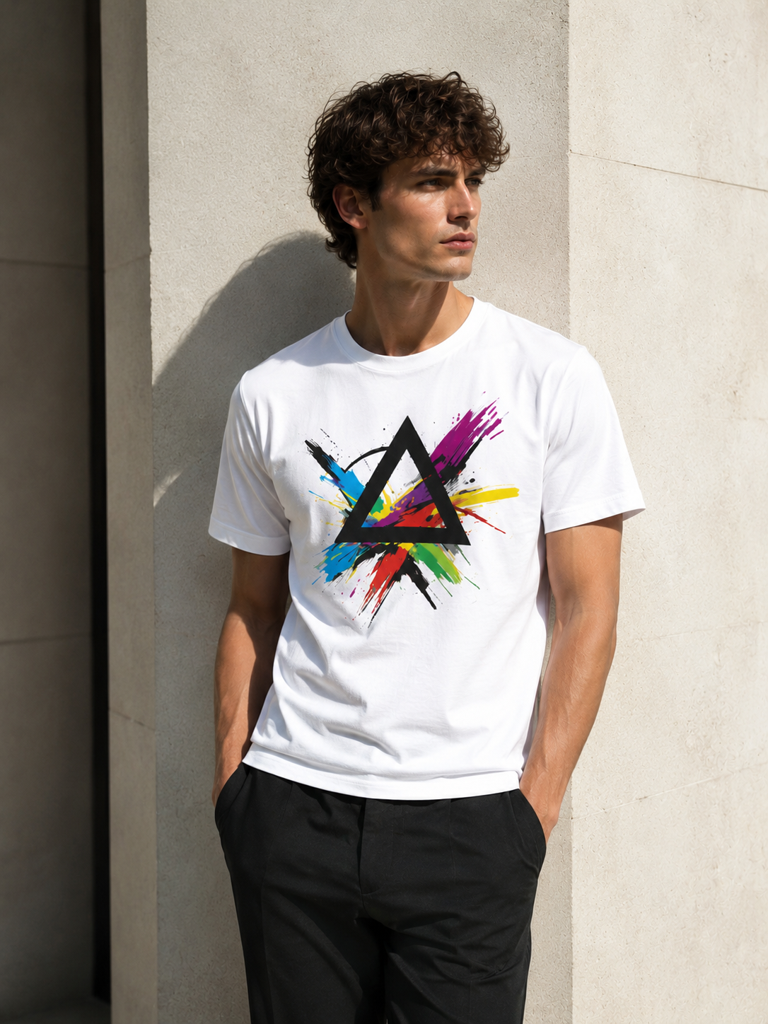 T-shirt "Abstract Triade Splatter