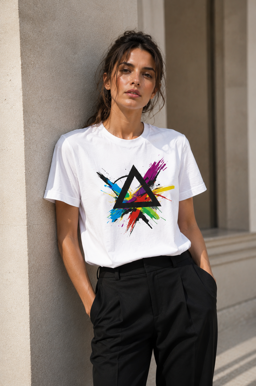 T-shirt "Abstract Triade Splatter