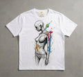 T-Shirt "Geometric Muse" – White Edition
