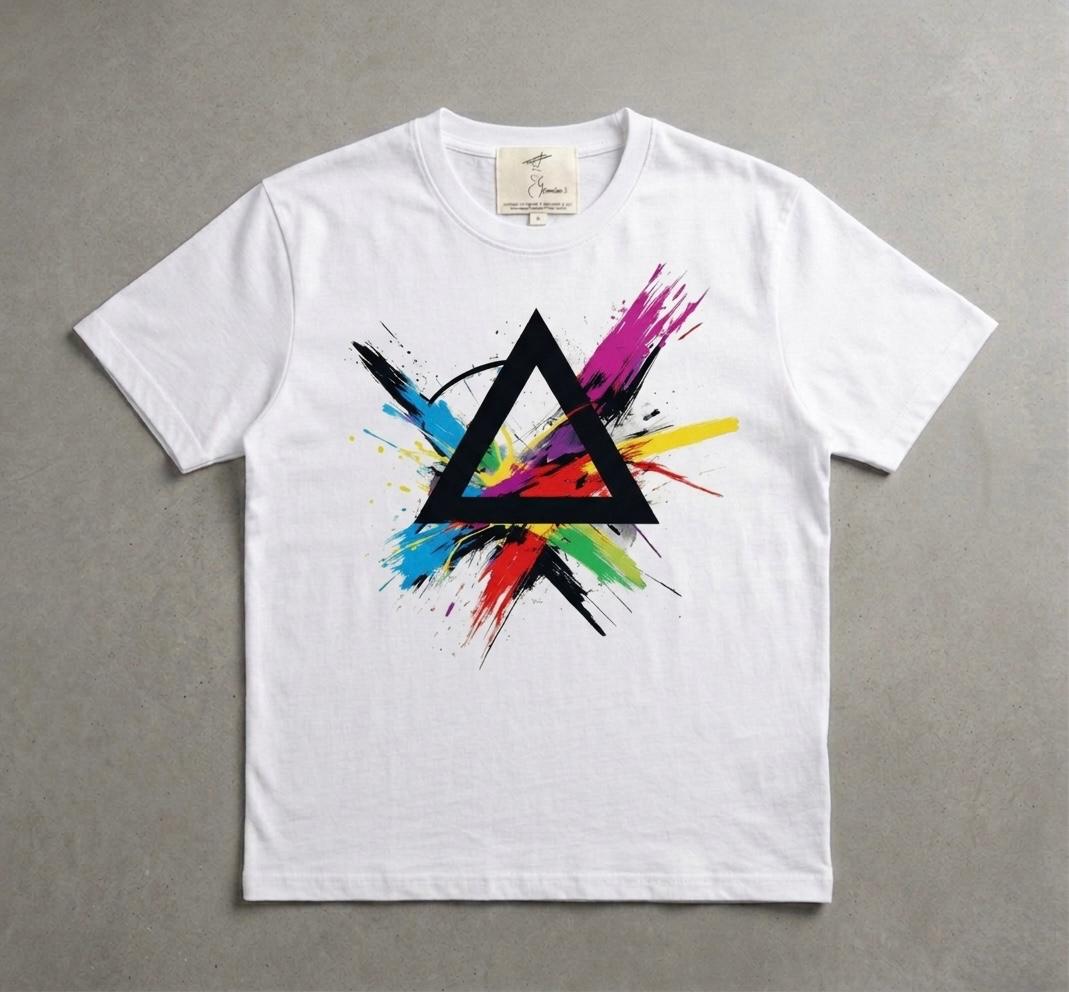 T-shirt "Abstract Triade Splatter
